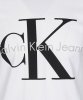 T-shirt koszulka Calvin Klein Jeans męska z okrągłym dekoldem biały